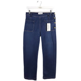 FRAME FLARE LEG DESIGNER JEANS NAVY 28