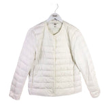 UNIQLO QUILTED DOWN LONG SLEEVE JACKET WHITE LARGE