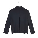 ST JOHN COLLECTION KNIT LONG SLEEVE DESIGNER BLAZER BLACK 14