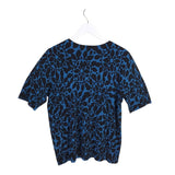 CHICO'S NWT$70 SHORT SLEEVE SWEATER BLUE BLACK 2