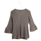 VELVET CASHMERE CARDIGAN TAUPE MEDIUM