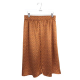 LOFT NWT MIDI SKIRT BROWN MUSTARD MEDIUMP