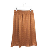 LOFT NWT MIDI SKIRT BROWN MUSTARD MEDIUMP