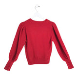 NANETTE BY NANETTE LEPORE JEWELED LONG SLEEVE SWEATER RED MEDIUM