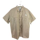 MAGELLAN FISHING SHORT SLEEVE MEN SHIRT BEIGE XLARGE