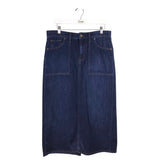 LAUREN RALPH LAUREN DENIM MIDI PENCIL SKIRT NAVY 6