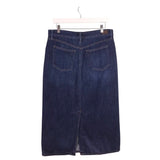 LAUREN RALPH LAUREN DENIM MIDI PENCIL SKIRT NAVY 6