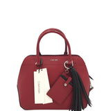 CALVIN KLEIN RET$238 CROSSBODY SATCHEL HANDBAG RED 11.5”x9”