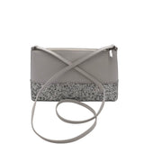 KATE SPADE CROSSBODY GLITTER HANDBAG GRAY SILVER 9”x5.5”