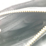 RET$129 LEATHER WRISTLET HANDBAG BLACK 8”x5.5”