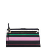 KATE SPADE LEATHER BI-FOLD WALLET BLACK WHITE