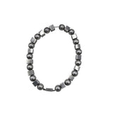 .925 CUBES AND SPHERICAL BEADS NECKLACE SILVER