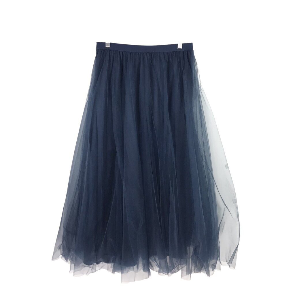 DR2 NWT TULLE MIDI SKIRT NAVY MEDIUM