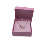 SWAROVSKI NWT$179 HEART INFINITY PENDANT NECKLACE GOLD SILVER