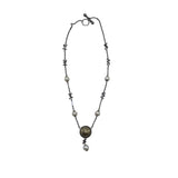 JOHN HARDY 925/18K DOTS PEARL STATION DROP NECKLACE LUXE JEWELRY