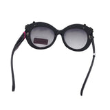 BETSEY JOHNSON W/BOX FLORAL SUNGLASSES/READERS BLACK PINK