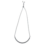 KENDRA SCOTT ADJUSTABLE CHOKER NECKLACE SILVERTONE