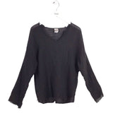 LA BOTTEGA DI BRUNELLA LONG SLEEVE DESIGNER TOP BLACK XLARGE
