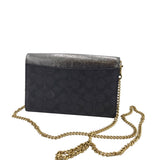 COACH CROSSBODY WALLET HANDBAG SILVER GRAY