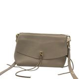 CROSSBODY LEATHER HANDBAG BEIGE