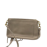 CROSSBODY LEATHER HANDBAG BEIGE