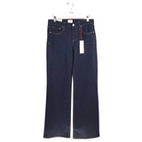 ALICE + OLIVIA NWT$295 WIDE LEG DESIGNER JEANS NAVY 28