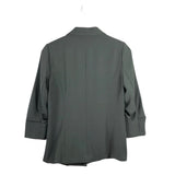 SKIES ARE BLUE 3/4 SLEEVE BLAZER OLIVE SMALL