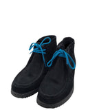 HUSH PUPPIES SUEDE LACE-UP BOOTIES BOOTS BLACK BLUE 9