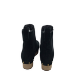 J. CREW WOODEN HEEL BOOTIE STUDS BOOTS BLACK GOLD 5