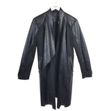 MARC NEW YORK FAUX CROC LONG SLEEVE JACKET BLACK MEDIUM