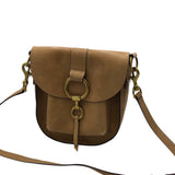 FRYE LEATHER SADDLE CROSSBODY HANDBAG TAN 8x8