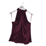 ANN TAYLOR HALTER TOP MAROON 4