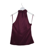 ANN TAYLOR HALTER TOP MAROON 4