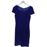 T TAHARI NWT$128 CAP SLEEVE DRESS BLUE 4
