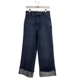 JOE'S WIDE LEG CUFF DESIGNER JEANS BLUE 27