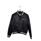 BDG VARSITY BOMBER JACKET BLACK WHITE XSMALL