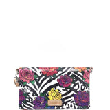 CONSUELA CROSSBODY FLORAL HANDBAG BLACK PINK
