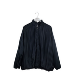 NIKE RET$270 ZIP JACKET PLEATED DESIGNER JACKET BLACK LARGE