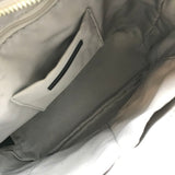 REBECCA MINKOFF LEATHER STUDS CROSSBODY HANDBAG GRAY 12”x9”