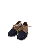 SKECHERS BOAT SHOES SHOES NAVY TAN 7