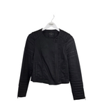 ALL SAINTS ZIPPER LONG DESIGNER JACKET BLACK 8