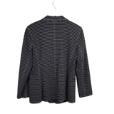 DOUBLE BREASTED DESIGNER BLAZER BLACK WHITE 10