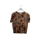 PORRIDGE SHORT SLEEVE TOP BROWN TAN MEDIUM