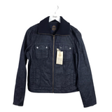 TALBOTS NWT$99 DEMIN ZIP JACKET NAVY 14P