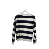 BODEN STRIPE LONG CARDIGAN BLACK WHITE 12