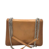 CAVALCANTI SHOULDER CHAIN LINK HANDBAG TAN 11”x8”