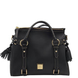 DOONEY & BOURKE LEATHER CROSSBODY HANDBAG BLACK 13” x 11” x 6”