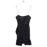 LIKELY SEQUIN MINI SLEEVELESS DESIGNER DRESS BLACK 2