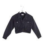 DENIM LONG SLEEVE JACKET BLACK SMALL
