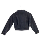 DENIM LONG SLEEVE JACKET BLACK SMALL